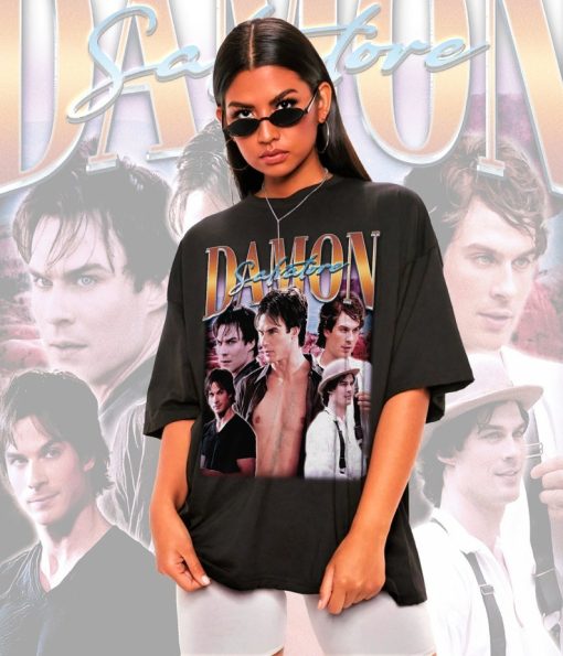 Retro Damon Salvatore Shirt-Damon Salvatore Sweatshirt