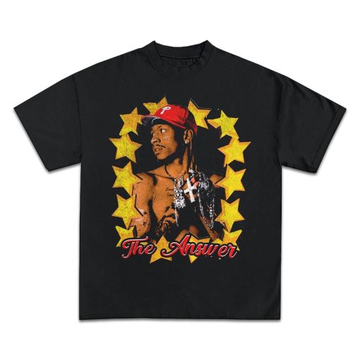 ALLEN IVERSON T-SHIRT | The Answer Rare 90s Vintage Style Rap Tee Graphic Shirt