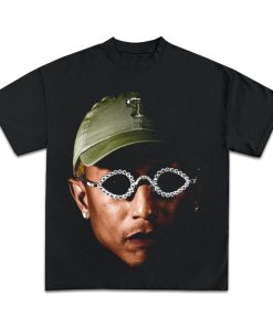 PHARRELL WILLIAMS T-SHIRT, Rap Tee Concert Merch, Rare Hip Hop Graphic Print Nigo,