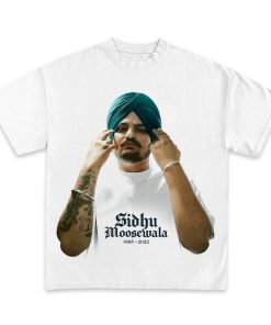 SIDHU MOOSEWALA T-SHIRT | Rap Tee Concert Merch Punjabi Rap | Hop Hop Graphic Print Karan Aujla Diljit Dosanjh |