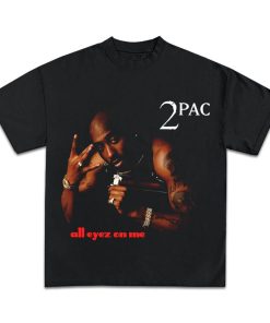 2pac All Eyez On Eye Graphic T-Shirt | Rap Tee Vintage Style Tupac Shakur | Album Tour Merch Concert Biggie Smalls |