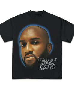 VIRGIL ABLOH T-SHIRT | Rare Jumbo Face Tee Cover Art Tour | Rare Kanye West Drake Jay Z Hip Hop Rap Tee |