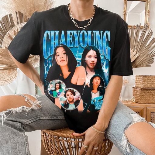 Twice chaeyoung retro bootleg t-shirt, twice shirt, kpop shirt, kpop merch, twice clothing, mina, sana, dahyun, jihyo