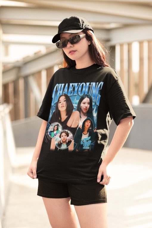 Twice chaeyoung retro bootleg t-shirt, twice shirt, kpop shirt, kpop merch, twice clothing, mina, sana, dahyun, jihyo