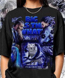 Drake J Cole Big As The What Tour 90s Shirt, Bootleg Rapper Vintage It's All Blur Tour Y2K Sweatshirt