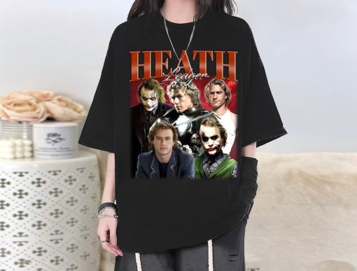 Heath Ledger Actor T-Shirt, Heath Ledger Shirt, Heath Ledger Tees, Heath Ledger Unisex, Actor T-Shirt, Famous Shirt