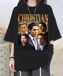 Christian Bale T-Shirt, Christian Bale Shirt, Christian Bale Tee, Actor Christian Bale Homage, Christian Bale Fan