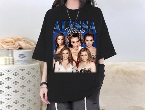 Alyssa Milano T-Shirt, Alyssa Milano Shirt, Alyssa Milano Tees, Alyssa Milano Homage, Football Shirt, Football Lovers