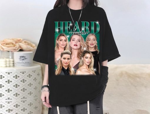 Amber Heard T-Shirt, Amber Heard Shirt, Amber Heard Tees, Amber Heard Homage, Spooky Sweatshirt, Short Sleeve T-Shirt