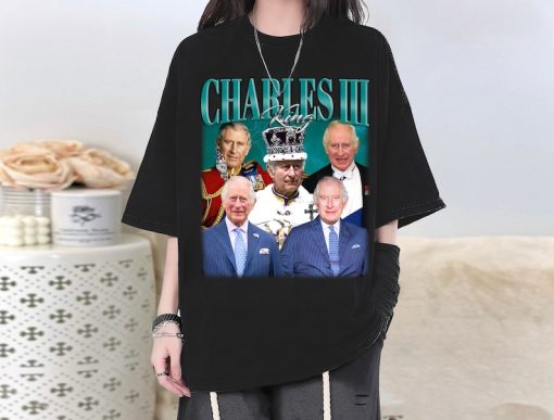 King Charles III T-Shirt, King Charles Shirt, King Charles Tees, King Charles Homage, Vintage Movie, Vintage T-Shirt