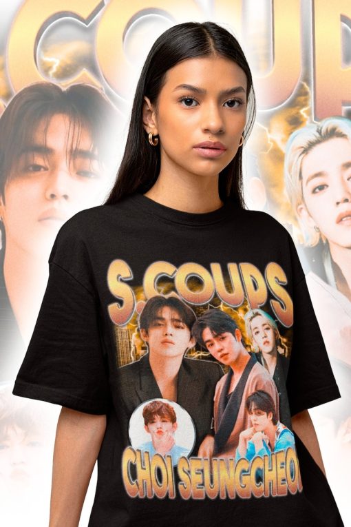 Updated Seventeen S.Coups Retro 90s T-shirt - Seventeen Kpop Tee - Kpop Merch - Kpop Gift for her or him - Seventeen