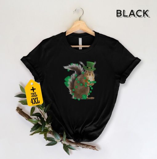 St Patrick's Day Squirrel T-Shirt, Funny St Patrick's Day Tshirt