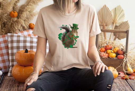 St Patrick's Day Squirrel T-Shirt, Funny St Patrick's Day Tshirt