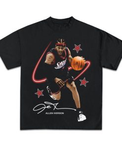 ALLEN IVERSON T-SHIRT | Rare The Answer Rap Tee Vintage Style Graphic Print