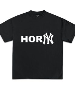 Hor(NY) T-Shirt, Rare Comedy Tee Horny New York Funny Joke,