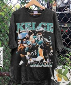 Vintage 90s Graphic Style Jason Kelce T-Shirt, Jason Kelce shirt, Vintage Oversized Sport Tee