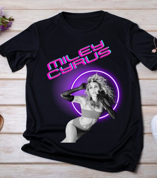 Miley Cyrus T-Shirt, Unisex Heavy Cotton Tee, Miley Cyrus Fan T-shirt, Endless Summer Vacation, Miley Cyrus Flowers