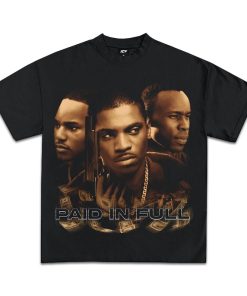 Paid In Full T-Shirt | Rico Mitch Cam'ron Mekhi Phifer Wood Harris Unisex Vintage Rap Tee | Hip Hop Movie