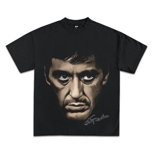 TONY MONTANA T-SHIRT | Rare Jumbo Scarface Al Pacino Movie Icon Tee