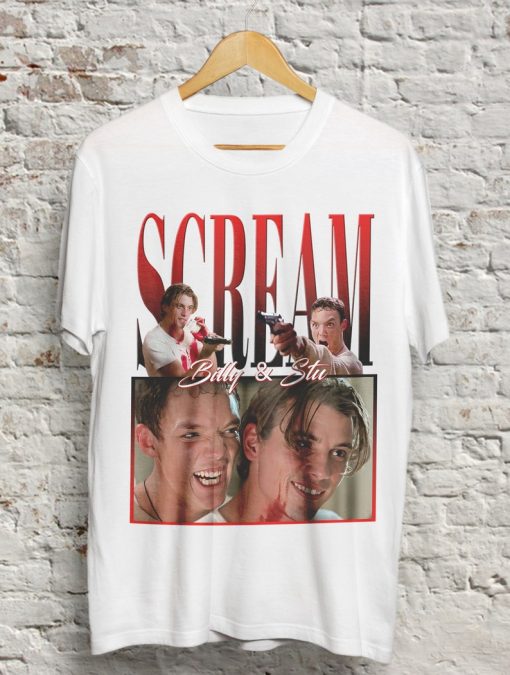 SCREAM Shirt, Billy Loomis Shirt, Stu Macher Shirt, Scream Movie Shirt