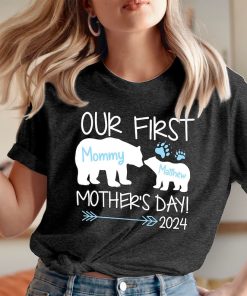 PERSONALISED_TSHIRT (795-A) Our First Mother's Day T-Shirt Mothers Day