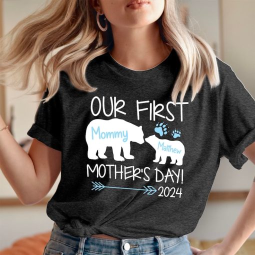 PERSONALISED_TSHIRT (795-A) Our First Mother's Day T-Shirt Mothers Day