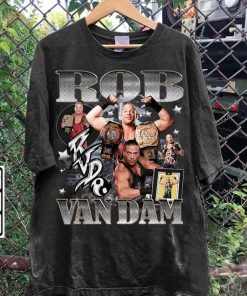 Vintage 90s Graphic Style Rob Van Dam TShirt - Rob Van Dam Sweatshirt - American Professional Wrestler Tee For Man and