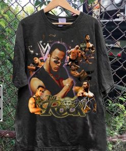 Vintage 90s Graphic Style Dwayne Johnson TShirt - The Rock T-Shirt - American Professional Wrestler Tee For Man and