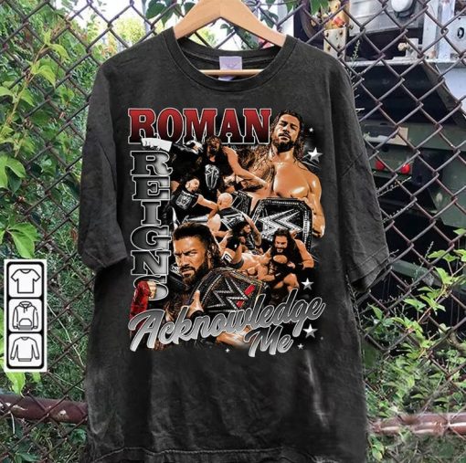 Vintage 90s Graphic Style Roman Reigns Shirt - Roman Reigns T-Shirt - American Professional Wrestler Tee For Man and