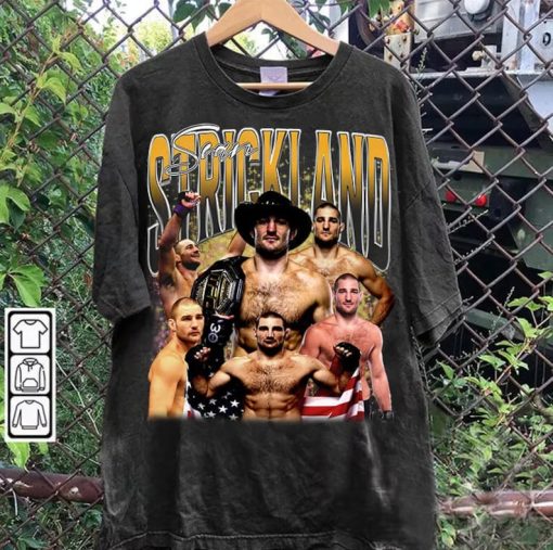 Vintage 90s Graphic Style Sean Strickland T-Shirt - Sean Strickland Sweatshirt - Mixed Martial Artist Tee For Man and