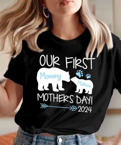 PERSONALISED_TSHIRT (795-A) Our First Mother's Day T-Shirt Mothers Day