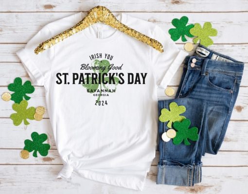 St. Patricks Day Tshirt, St Paddys, Plant Lover, Gift