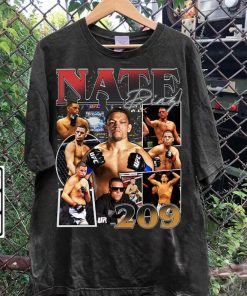 Vintage 90s Graphic Style Nate Diaz T-Shirt - Nate Diaz Vintage Sweatshirt - Mixed Martial Artist Tee For Man and Woman