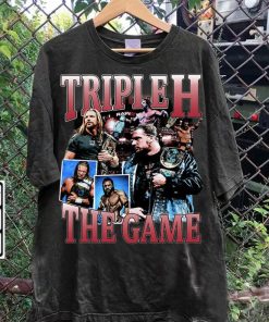 Vintage 90s Graphic Style Triple H T-Shirt - Triple H Sweatshirt - American Professional Wrestler Tee For Man and Woman