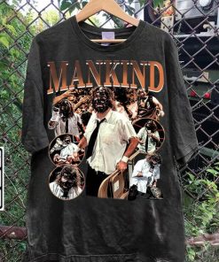 Vintage 90s Graphic Style Mick Foley TShirt - Mick Foley Mankind T-Shirt - American Professional Wrestler Tee For Man