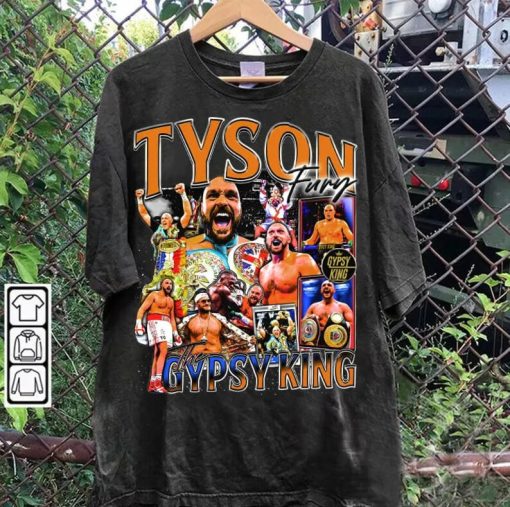 Vintage 90s Graphic Style Tyson Fury T-Shirt - Tyson Fury Sweatshirt - American Professional Boxer Tee For Man and Woman