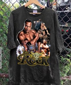 Vintage 90s Graphic Style Dwayne Johnson TShirt - The Rock Sweatshirt - American Professional Wrestler Tee For Man and