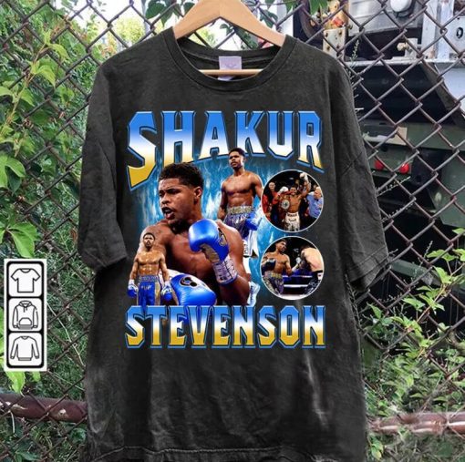 Vintage 90s Graphic Style Shakur Stevenson T-Shirt - Shakur Stevenson Tee - American Professional Boxer Tee For Man and