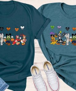 Disney Characters Halloween Skeleton Comfy Colors Shirt