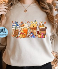 Disney Winnie The Pooh Coffee Latte Shirt Sweatshirt Hoodie