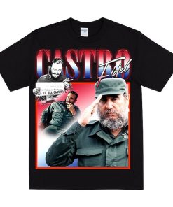 FIDEL CASTRO Homage T-shirt, Socialism Inspired Print Art