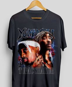 2PAC Shakur Shirt Throwback Tee, T-shirt | Rap tee, Streetwear