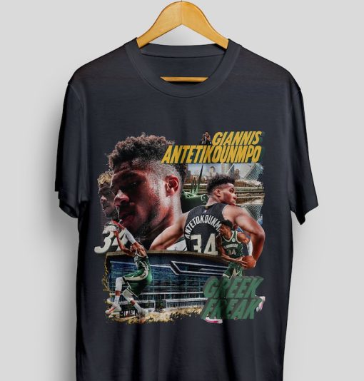 GIANNIS ANTETIKOUNMPO Bucks Shirt, Vintage, tee, NBA Basketball, Fans