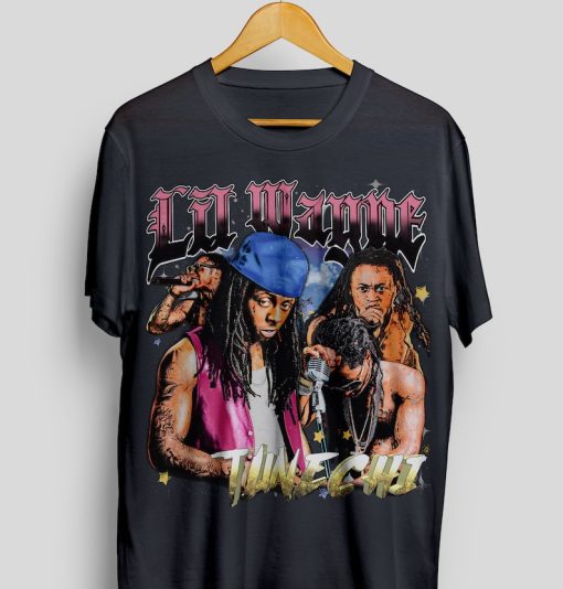 LIL WAYNE Tunechi Shirt Throwback Tee, T-shirt | Rap tee, Streetwear