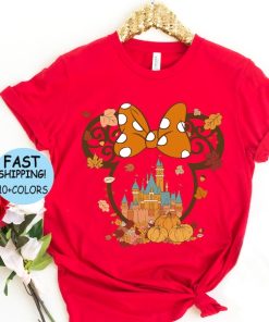 Fall Minnie Ear Tee, Fall Mickey Ear, Disney Fall Couple Tee