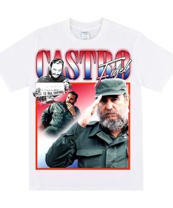 FIDEL CASTRO Homage T-shirt, Socialism Inspired Print Art