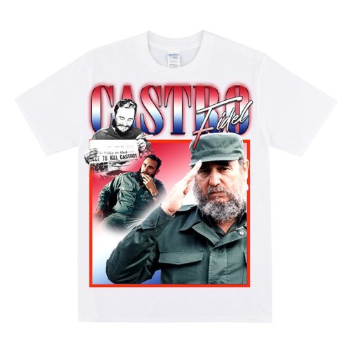 FIDEL CASTRO Homage T-shirt, Socialism Inspired Print Art