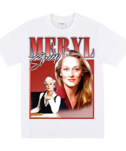 MERYL STREEP Homage T-shirt, Vintage 90s Style Print