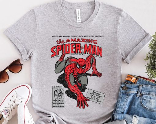 Retro 90s Marvel Spider-Man Retro Comics Book Cover Vintage Shirt