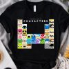 Disney Pixar Movie All Characters Periodic Table Graphic Shirt